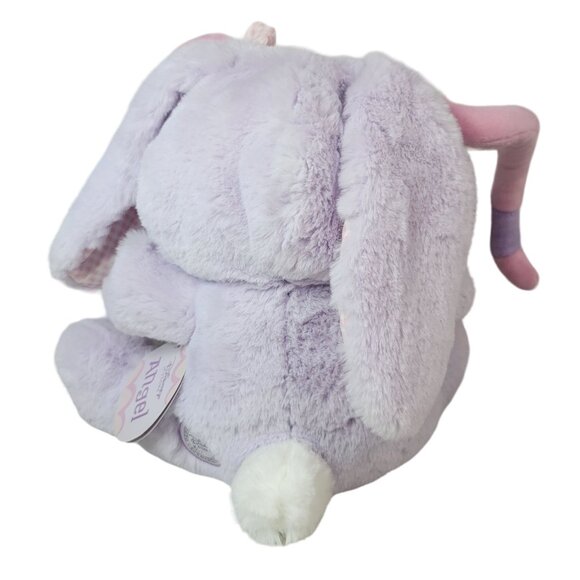 Disney Angel Plush Toy Purple Pink 12" Stitch Girlfriend Stuffed Gingham Bow NWT - Picture 4 of 11